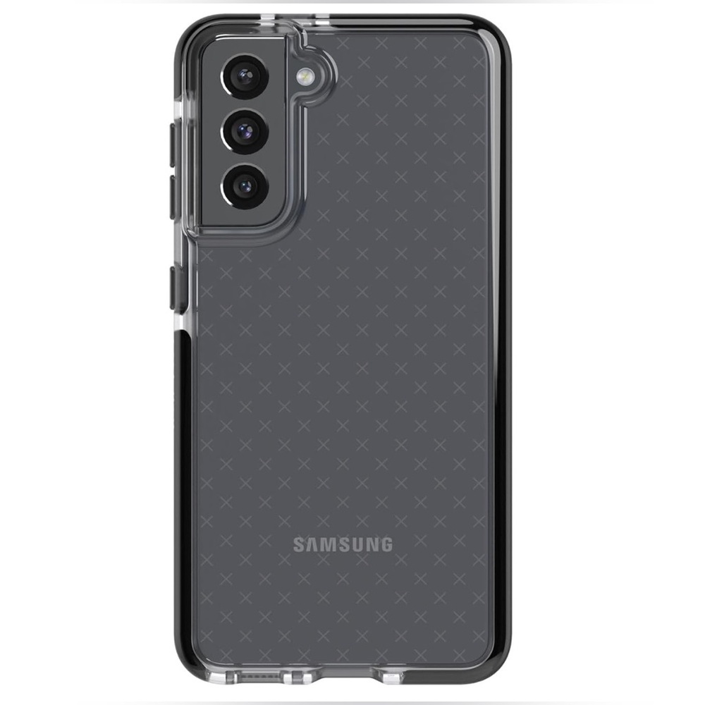 tech21 Evo Check Phone Case for Samsung S21 5G | Smokey Black
